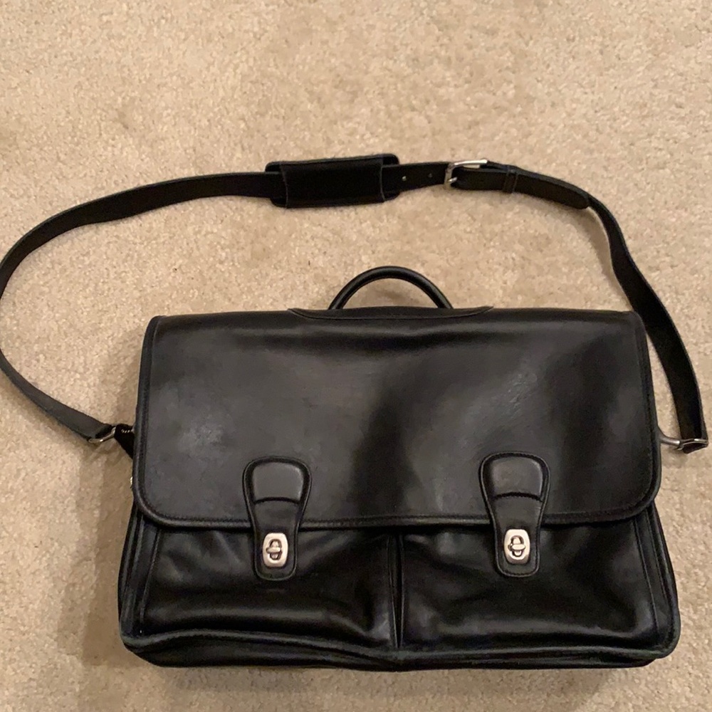 Coach leather messenger